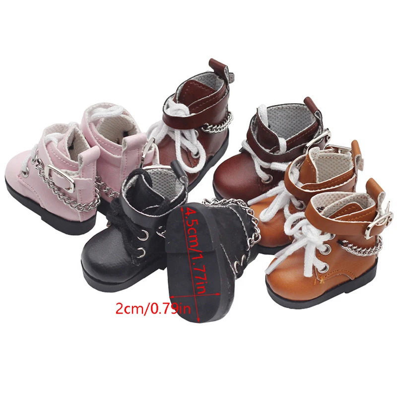 Mini Doll Shoes Chain Shoes High-top - HAND MADE