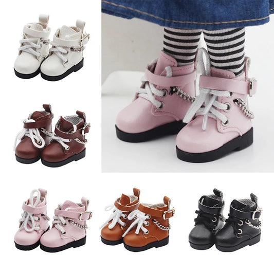 Mini Doll Shoes Chain Shoes High-top - HAND MADE
